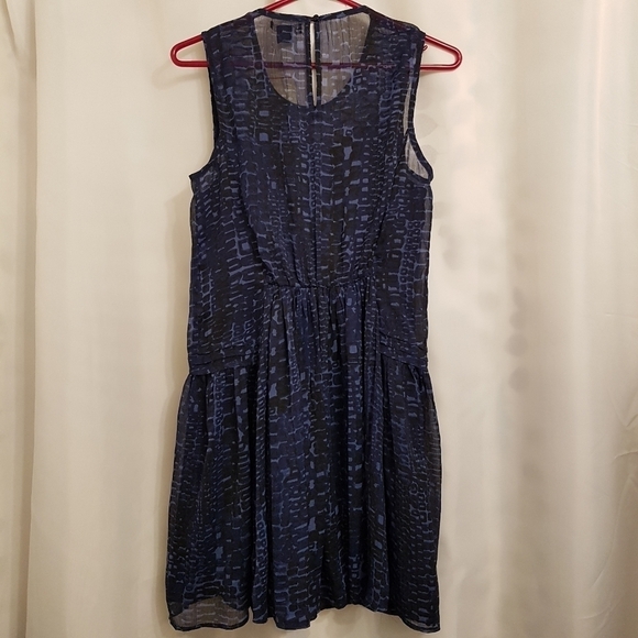 Lucky Brand women's blue lined gauze size small dress NWT - Picture 7 of 11